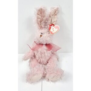 TY Attic Treasures Collection "Fields" 8" Pink‎ Easter Bunny
